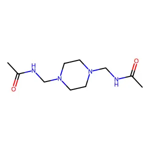 N-[[4-(acetamidomethyl)piperazin-1-yl]methyl]acetamide structure