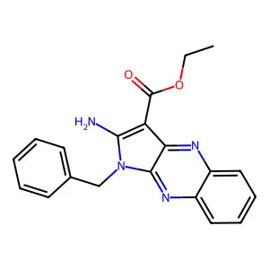 ethyl 2-amino-1-benzyl-1H-pyrrolo[2,3-b]quinoxaline-3-carboxylate structure