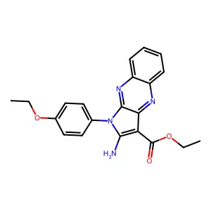 ethyl 2-amino-1-(4-ethoxyphenyl)-1H-pyrrolo[2,3-b]quinoxaline-3-carboxylate structure