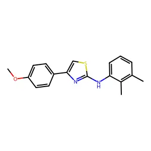 N-(2,3-dimethylphenyl)-4-(4-methoxyphenyl)-1,3-thiazol-2-amine structure