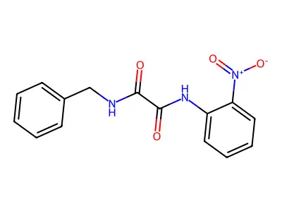 N1-(2-Nitrophenyl)-N2-(phenylmethyl)ethanediamide structure