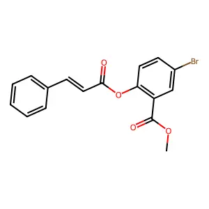 Methyl 5-bromo-2-(3-phenylprop-2-enoyloxy)benzoate structure