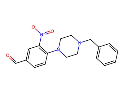 4-(4-Benzylpiperazin-1-yl)-3-nitrobenzaldehyde structure