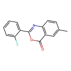 2-(2-Fluorophenyl)-6-methyl-4H-3,1-benzoxazin-4-one structure