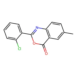 2-(2-chlorophenyl)-6-methyl-4H-3,1-benzoxazin-4-one structure