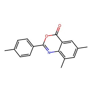 6,8-dimethyl-2-(4-methylphenyl)-4H-3,1-benzoxazin-4-one structure