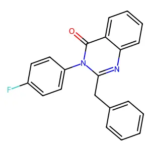 2-benzyl-3-(4-fluorophenyl)-4(3H)-quinazolinone structure