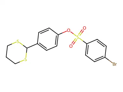 4-(1,3-Dithian-2-yl)phenyl 4-bromobenzenesulfonate structure