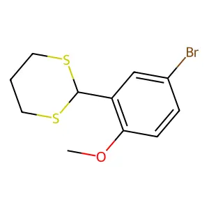 2-(5-Bromo-2-methoxyphenyl)-1,3-dithiane structure