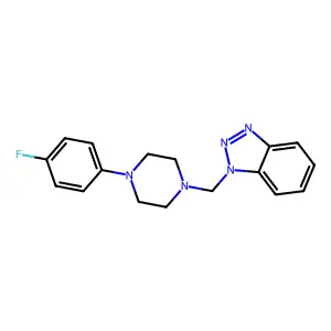1-[[4-(4-Fluorophenyl)piperazin-1-yl]methyl]benzotriazole structure