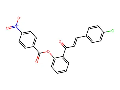 2-[3-(4-Chlorophenyl)prop-2-enoyl]phenyl 4-nitrobenzoate structure