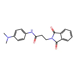 N-(4-Dimethylamino-phenyl)-3-(1,3-dioxo-1,3-dihydro-isoindol-2-yl)-propionamide structure