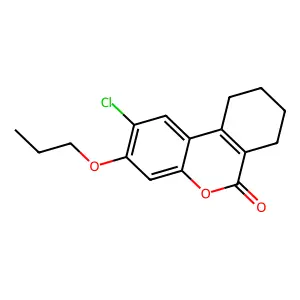2-Chloro-3-propoxy-7,8,9,10-tetrahydrobenzo[c]chromen-6-one structure