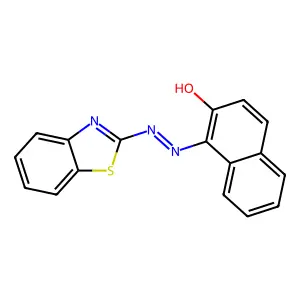 2-Naphthalenol, 1-(2-(2-benzothiazolyl)diazenyl)- structure
