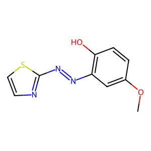 2-(2-thiazolylazo)-4-methoxyphenol structure