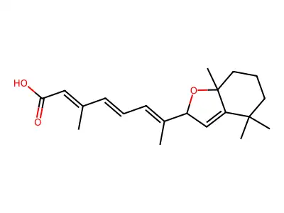 all-trans-5,6-Epoxyretinoic acid structure
