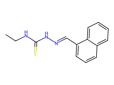 1-Ethyl-3-(naphthalen-1-ylmethylideneamino)thiourea structure