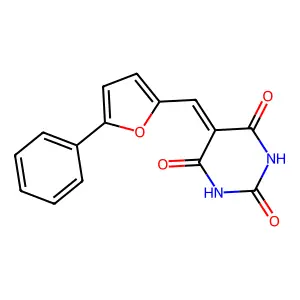 5-[(5-Phenylfuran-2-yl)methylidene]-1,3-diazinane-2,4,6-trione structure