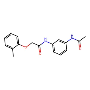 N-[3-(acetylamino)phenyl]-2-(2-methylphenoxy)acetamide structure