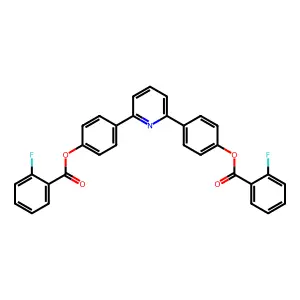 4-(6-{4-[(2-Fluorobenzoyl)oxy]phenyl}-2-pyridinyl)phenyl 2-fluorobenzoate structure