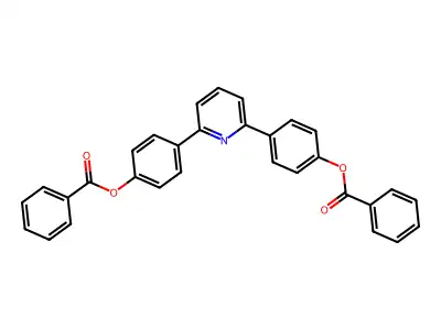 4-{6-[4-(Benzoyloxy)phenyl]-2-pyridinyl}phenyl benzoate structure