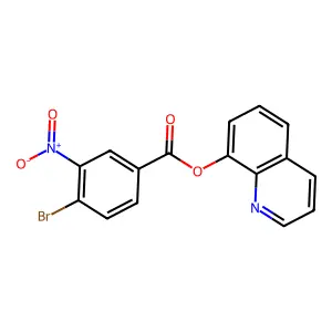 Quinolin-8-yl 4-bromo-3-nitrobenzoate structure