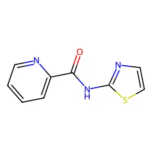 Pyridine-2-carboxylic acid thiazol-2-ylamide structure