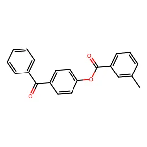 4-Benzoylphenyl 3-methylbenzoate structure