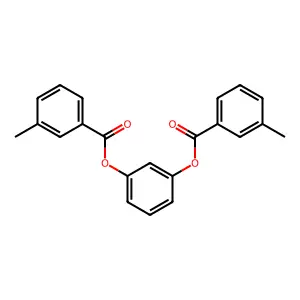 3-[(3-Methylbenzoyl)oxy]phenyl 3-methylbenzoate structure