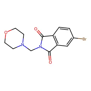5-Bromo-2-(morpholinomethyl)isoindoline-1,3-dione structure