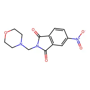 2-(Morpholinomethyl)-5-nitroisoindoline-1,3-dione structure