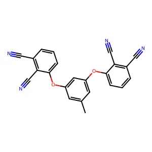 3-[3-(2,3-Dicyanophenoxy)-5-methylphenoxy]phthalonitrile structure