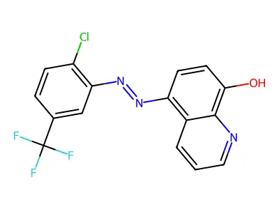 5,8-Quinolinedione 5-{[2-chloro-5-(trifluoromethyl)phenyl]hydrazone} structure