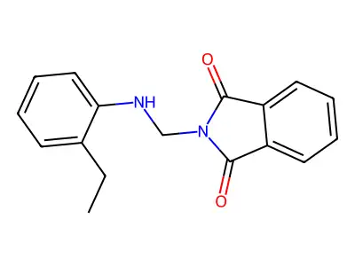 2-{[(2-ethylphenyl)amino]methyl}-1H-isoindole-1,3(2H)-dione structure