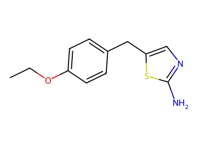 5-[(4-Ethoxyphenyl)methyl]-1,3-thiazol-2-amine structure