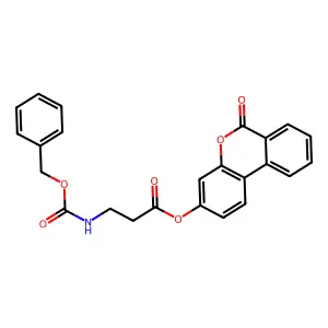 6-oxo-6H-benzo[c]chromen-3-yl N-[(benzyloxy)carbonyl]-beta-alaninate structure
