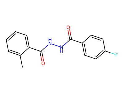 N-(4-氟苯甲酰)-2-甲基苯甲酰肼 structure