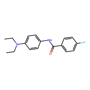 N-[4-(diethylamino)phenyl]-4-fluorobenzamide structure