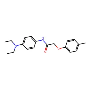 N-[4-(diethylamino)phenyl]-2-(4-methylphenoxy)acetamide structure