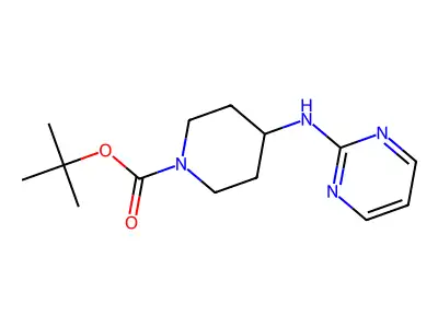 Tert-butyl 4-(pyrimidin-2-ylamino)piperidine-1-carboxylate structure