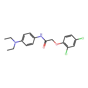 2-(2,4-dichlorophenoxy)-N-[4-(diethylamino)phenyl]acetamide structure