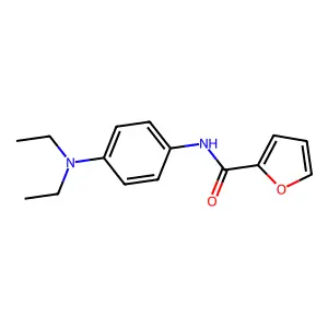 N-[4-(diethylamino)phenyl]-2-furancarboxamide structure