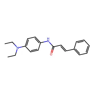 (E)-N-[4-(diethylamino)phenyl]-3-phenylprop-2-enamide structure