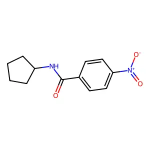 N-cyclopentyl-4-nitrobenzamide structure
