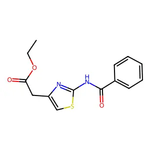 Ethyl 2-(2-benzamido-1,3-thiazol-4-yl)acetate structure