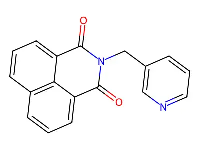 2-(Pyridin-3-ylmethyl)benzo[de]isoquinoline-1,3-dione structure