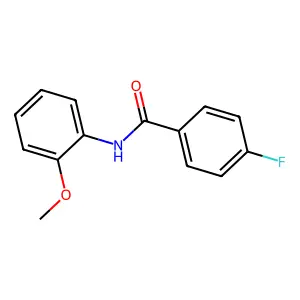 4-氟-N-(2-甲氧基苯基)苯甲酰胺 structure