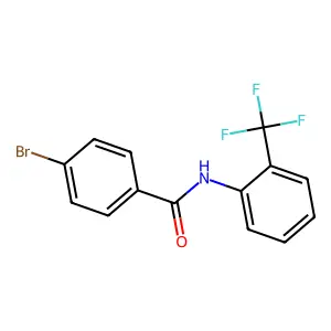 4-bromo-N-[2-(trifluoromethyl)phenyl]benzamide structure