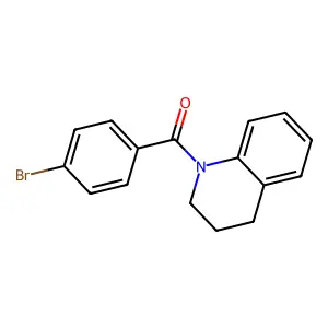 (4-bromophenyl)(3,4-dihydroquinolin-1(2H)-yl)methanone structure