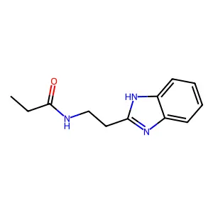 N-[2-(1H-1,3-benzodiazol-2-yl)ethyl]propanamide structure